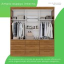 Ver imagem 7 de Guarda Roupa Casal 3 Portas 9 Gavetas com Espelho Luana