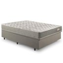 Ver imagem 2 de Base Box Baú Casal 138x188 Linho Bege com Colchão Ecoline D40 Espuma
