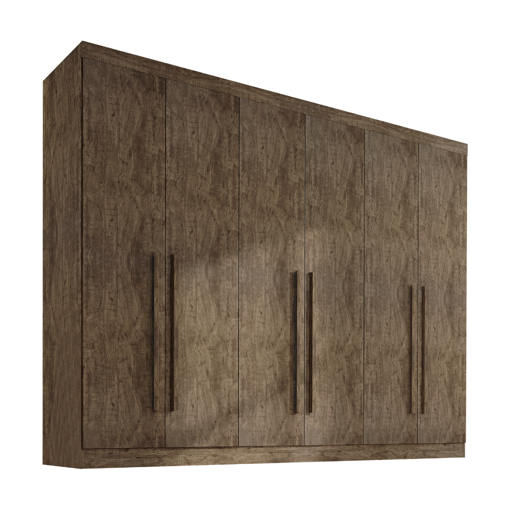 Guarda-roupa Casal MDF 6 Portas 6 Gavetas Paris Plus - 3