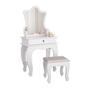 Ver imagem 2 de Penteadeira com Banqueta Laila Luxo Infantil Branco