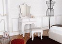 Ver imagem 4 de Penteadeira com Banqueta Laila Luxo Infantil Branco