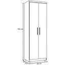 Ver imagem 4 de Multiuso 2 Portas Sabrina 190cm 1088 Ajl Móveis Branco