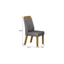 Ver imagem 4 de Conjunto Sala de Jantar Mesa 160x80cm Tampo MDF com 6 Cadeiras Ilheus Leifer