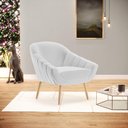 Ver mais imagens de Poltrona Giovana Linho Natural A05 Cinza