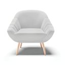 Ver imagem 7 de Poltrona Giovana Linho Natural A05 Cinza