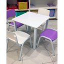 Ver mais imagens de Kit 4 Cadeiras Infantil Iso Roxo Brinquedoteca Escolas Ecomhome