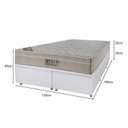 Ver imagem 2 de Cama Box Baú Queen Airtech Spring Pocket Ortobom 25x158x198cm Ortobom Bege