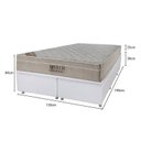 Ver imagem 2 de Cama Box Baú Queen Airtech Spring Pocket Ortobom 25x158x198cm Ortobom