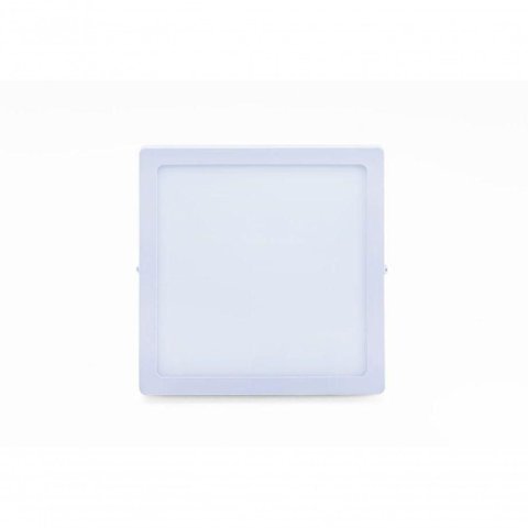 Plafon Led Sobrepor 6w Quadrado 6500k Branco Frio Bivolt - Kit com 9 Un.