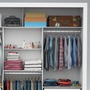Ver imagem 3 de Guarda-Roupa Casal com Espelhos 3 Portas de Correr e 4 Gavetas 186cm Multimóveis CR35572 Branco
