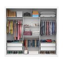 Ver imagem 5 de Guarda-Roupa Casal com Espelhos 3 Portas de Correr e 4 Gavetas 186cm Multimóveis CR35572 Branco