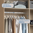 Ver imagem 4 de Guarda Roupa Casal Modulado Ponte 3 Peças 8 Portas 3 Gavetas Wood 
