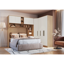 Ver imagem 1 de Guarda Roupa Casal Modulado Ponte 3 Peças 8 Portas 3 Gavetas Wood 