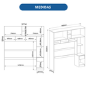 Ver imagem 7 de Guarda Roupa Casal Modulado Ponte 3 Peças 8 Portas 3 Gavetas Wood 