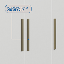 Guarda Roupa Casal Modulado Ponte 3 Peças 8 Portas 3 Gavetas Wood  - 3