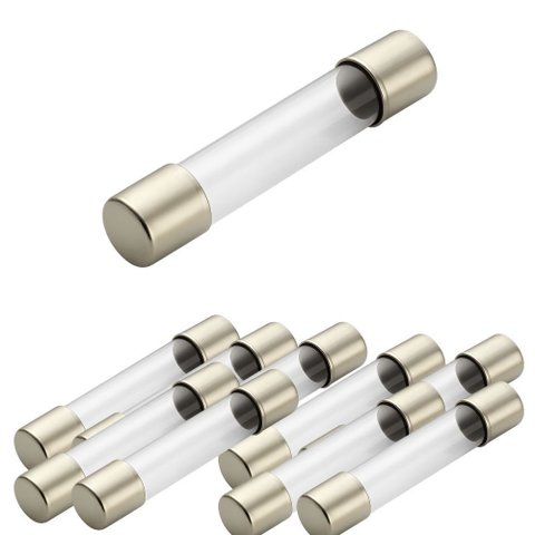 Kit 10 Fusivel Vidro Grande 6a