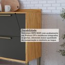 Ver imagem 4 de Cozinha Compacta Modulada em MDF 3 Peças 6 Portas Vicenza Espresso Móveis Cinza/Amêndoa/Chumbo