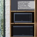 Ver imagem 7 de Cozinha Compacta Modulada em MDF 3 Peças 6 Portas Vicenza Espresso Móveis Cinza/Amêndoa/Chumbo
