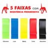 Kit Mini Band 5 Faixas Elásticas Exercício Funcional Pilates Ginástica - 2