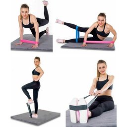 Kit Mini Band 5 Faixas Elásticas Exercício Funcional Pilates Ginástica - 3