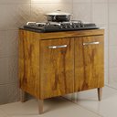 Ver imagem 2 de Balcão para Cooktop 4 Bocas Sevilha Kaiki Móveis:Rovere