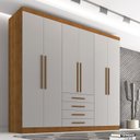 Ver imagem 1 de Guarda Roupa Casal 6 Portas 4 Gavetas Braga Sallêto Móveis