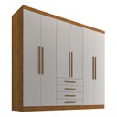 Ver imagem 3 de Guarda Roupa Casal 6 Portas 4 Gavetas Braga Sallêto Móveis