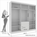 Ver imagem 4 de Guarda Roupa Casal 6 Portas 4 Gavetas Braga Sallêto Móveis