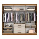 Ver imagem 2 de Guarda Roupa Casal 6 Portas 4 Gavetas Braga Sallêto Móveis