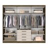 Guarda Roupa Casal com Espelho 6 Portas 4 Gavetas Braga Sallêto Móveis - 2