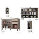 Ver imagem 4 de Cozinha Modulada Henn Connect 16 Peças (4aéreos+4balcões+1paneleiro+7complementos) S/pia C16p01