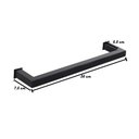 Ver imagem 2 de Porta Toalha Toalheiro de Rosto de Banheiro 35cm em Aço Inox Black Matte Preto Fosco Stainless