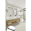 Ver imagem 4 de Porta Toalha Toalheiro de Rosto de Banheiro 35cm em Aço Inox Black Matte Preto Fosco Stainless