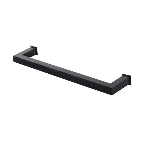 Porta Toalha Toalheiro de Rosto de Banheiro 35cm em Aço Inox Black Matte Preto Fosco Stainless