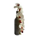 Ver imagem 1 de Orquídea Artificial 3D Toque Real 110cm Branca Luxo Silicone para Decoração Fina