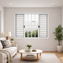 Ver imagem 4 de Veneziana 6 Folhas Aluminio Branco com Grade 1,00x1,50 Linha 18 Modular