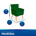 Ver imagem 7 de Kit Poltrona Capitonê Clássica Confortável para Sala e Quarto Ana Suede