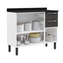 Ver imagem 5 de Balcão Cozinha em Aço 3 Portas e 2 Gavetas 105cm com Tampo Florença Itatiaia