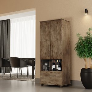Armário Multiuso Sala Jantar Sevilha:amêndoa