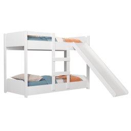 Beliche Flora Infantil com Escorregador e 2 Colchões Infantil Probel 1,50 Cor Branco - 2