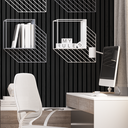 Ver imagem 7 de Papel De Parede Ripado De Madeira Preto Lavável Quarto Sala 3m