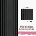 Ver imagem 4 de Papel De Parede Ripado De Madeira Preto Lavável Quarto Sala 3m