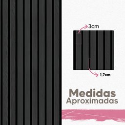 Papel De Parede Ripado De Madeira Preto Lavável Quarto Sala 3m - 4
