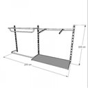 Ver imagem 3 de Kit Cremalheiras e Araras para Loja com 8 Peças Regulável 200x100cm Cor Preto Modelo Clst1Ljp194