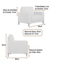 Ver imagem 5 de Conjunto de Sofá Chili 3 Lugares Fixo 220cm Off White Sallar Home