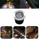 Ver imagem 1 de Luminária Balizador Spot Led Smd em Pvc de 3w Luz Branco Quente de Embutir em Piso Chão Solo Gramado