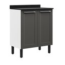 Ver imagem 3 de Balcão Cozinha em Aço 2 Portas 70cm com Tampo Florença Itatiaia 