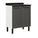 Ver imagem 3 de Balcão Cozinha em Aço 2 Portas 70cm com Tampo Florença Itatiaia