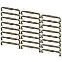 Ver imagem 1 de Kit 24 Puxadores para Móveis Alça Ouro Velho Tamboreado 1767