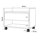 Ver imagem 5 de Kit 02 Gabinetes Armário Banheiro Multiuso Ivy 60cm 100% Mdf Bp com 01 Gaveta Branco - Desk Design
